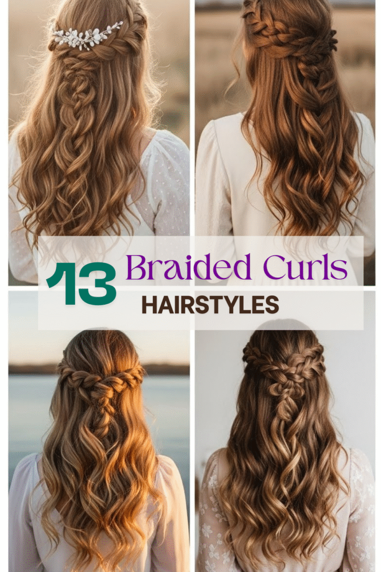 13 Braided Curls Hairstyle for Long Hairs – Romantic, Voluminous & Elegantly Feminine