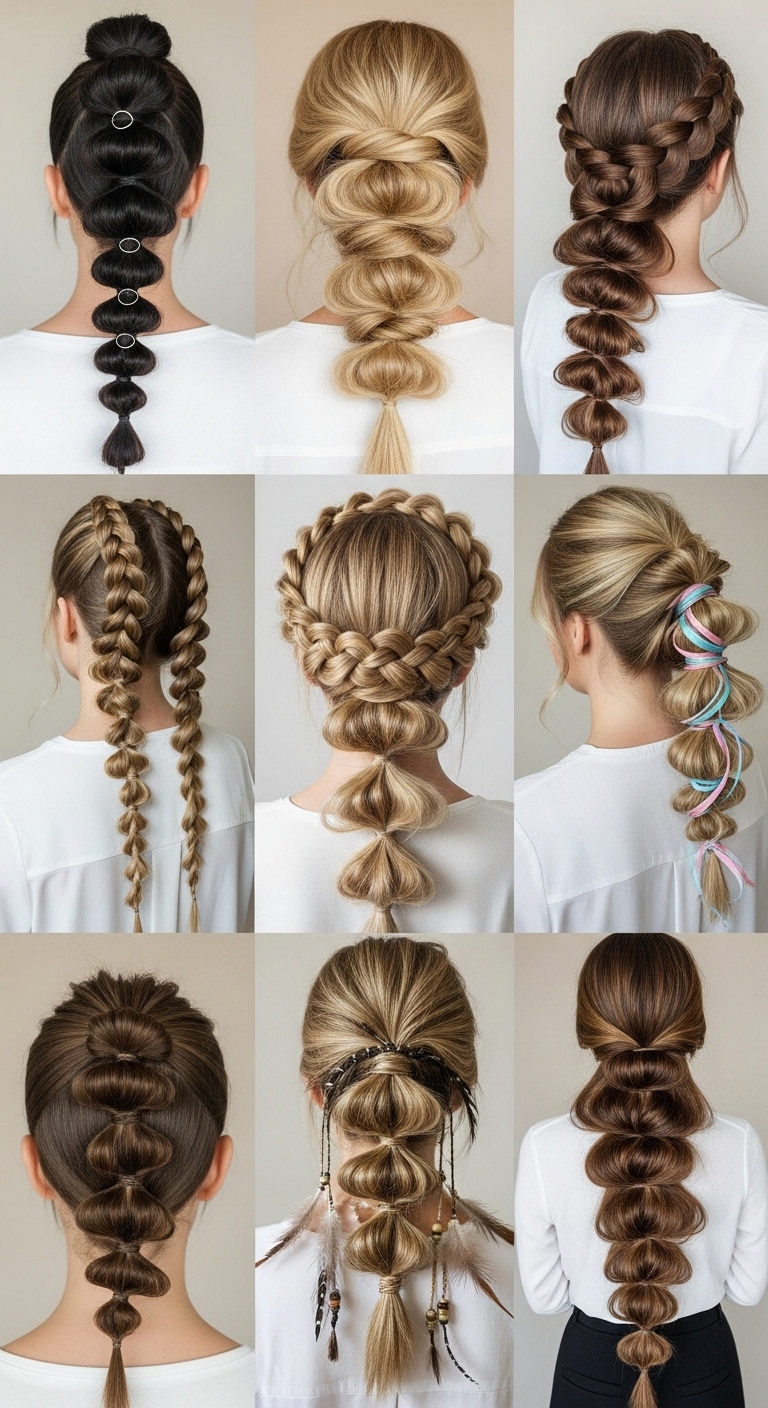 23 Unique Bubble Braid Hairstyle Ideas You’ll Love