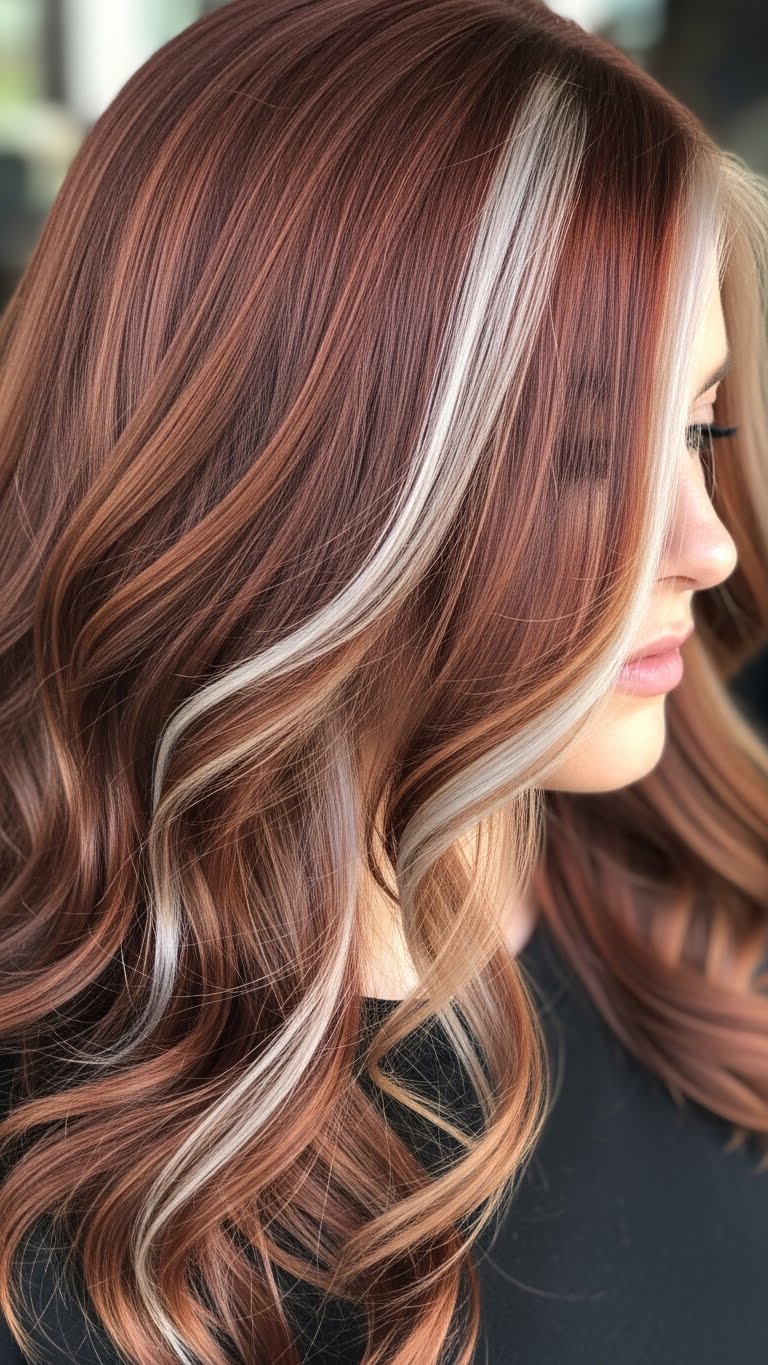11 Trendy Auburn Hair Color with Highlights Inspiration for Women