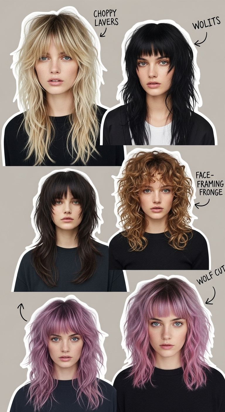 27 Stunning Wolf Cut Hairstyles that Every Women Needs