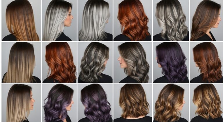 Trendy Dark Hair Color Ideas with Highlights